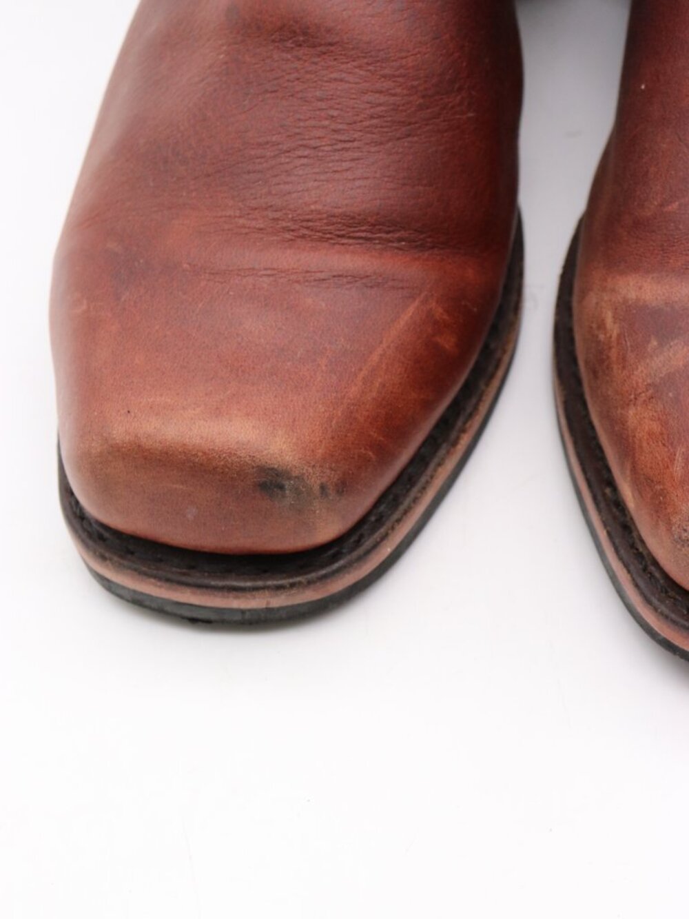 Frye Harness Boots Men's Size 9.5 M Brown Moto Engineer Biker Made in USA - Picture 11 of 11